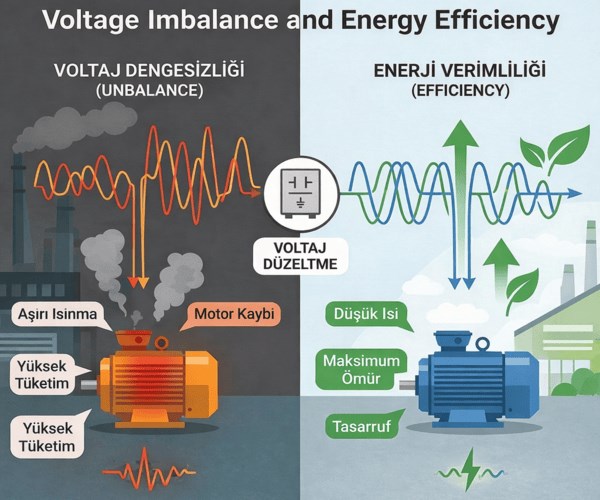Voltaj Dengesizliği ve Enerji Verimliliği